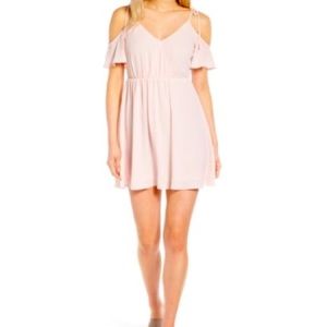 Surplice Cold Shoulder Dress